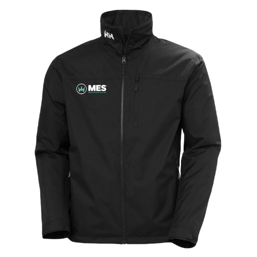 Helly Hansen Men's Jacket in Black with the MES logo on the right chest