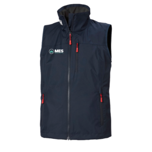 Helly Hansen Women's Vest in Navy with the MES logo on the right chest